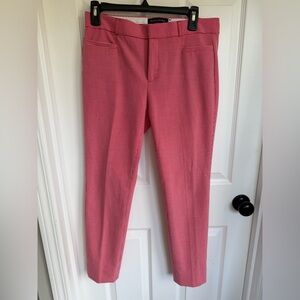 Banana Republic Red Micro-Check Sloan Fit Pants